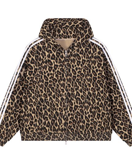 JUSTWATCH WATCHLIN LEOPARD FULL-ZIP HOODIE