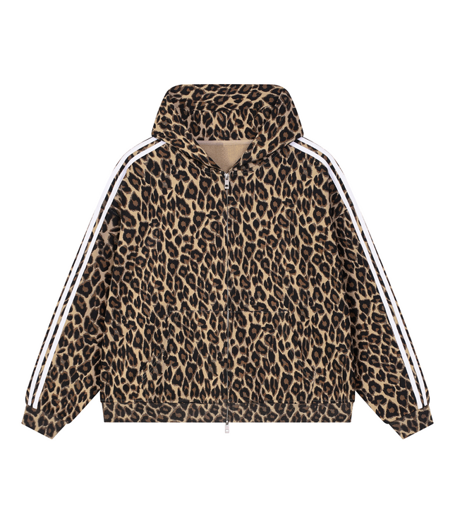 JUSTWATCH WATCHLIN LEOPARD FULL-ZIP HOODIE