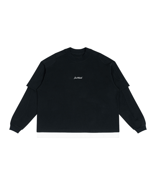 JUSTWATCH OFFSET Layered Long Sleeve Tee