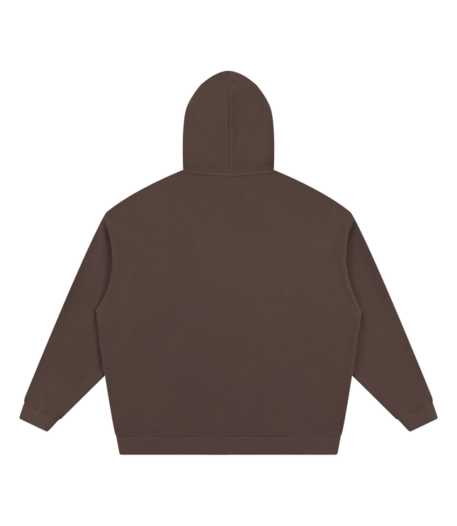 JUSTWATCH Waffle Boxy Hoodie