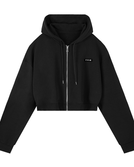 JUSTWATCH PACE Boxy Crop Zip Hoodie