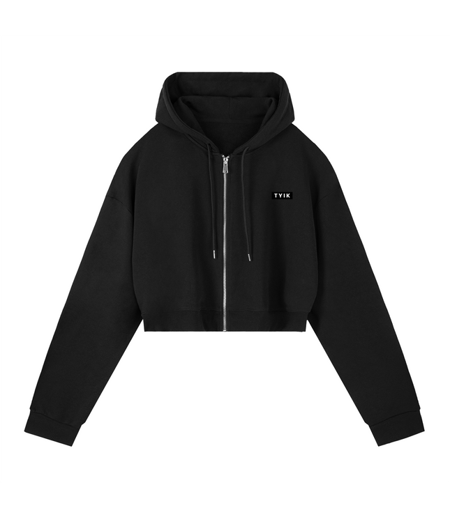 JUSTWATCH PACE Boxy Crop Zip Hoodie