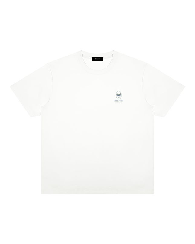 Chiu x JUSTWATCH Graphic Public Court Sorona Premium Tee