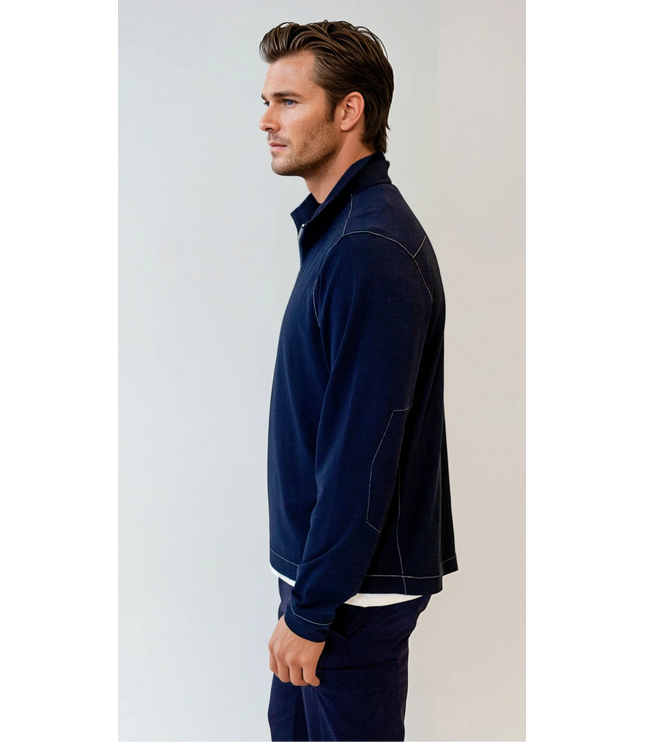 Buki Cinqo Travel Half Zip - Navy