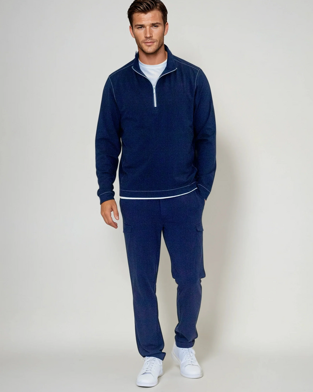 Buki Cinqo Travel Half Zip - Navy
