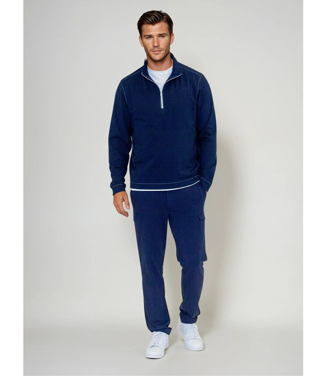 Buki Cinqo Travel Half Zip - Navy