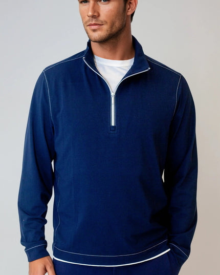 Buki Cinqo Travel Half Zip - Navy