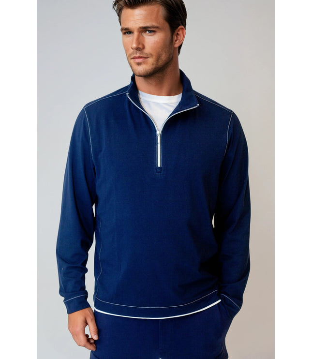 Buki Cinqo Travel Half Zip - Navy