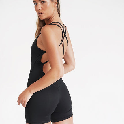 I Am Enough Black Stretch Bodysuit