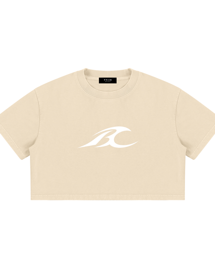 Chiu x JUSTWATCH Heavyweight Ladies Mineral Crop Tee