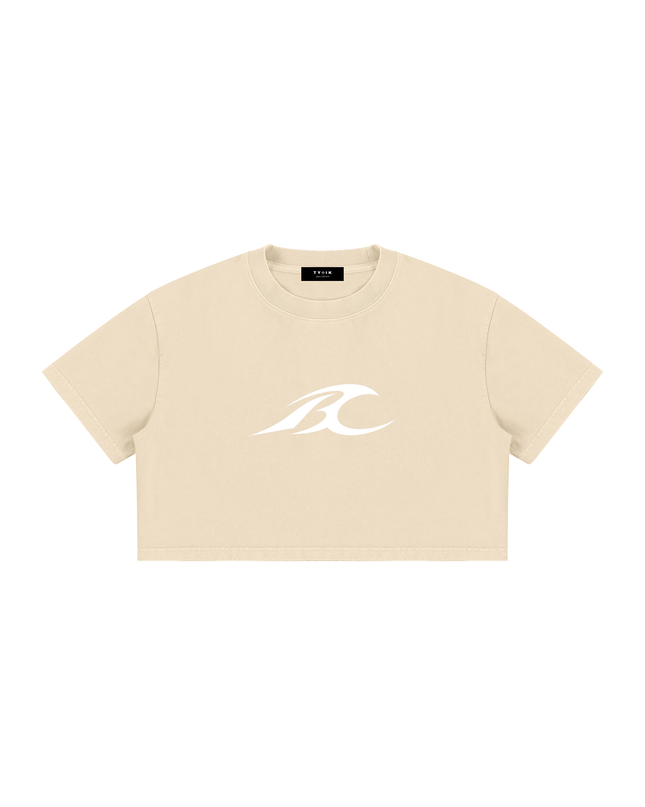 Chiu x JUSTWATCH Heavyweight Ladies Mineral Crop Tee