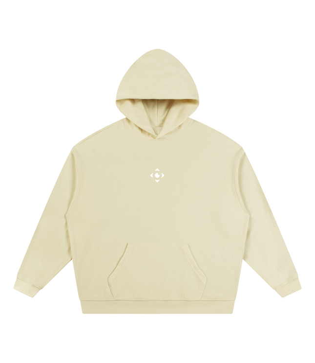 JUSTWATCH Waffle Boxy Hoodie