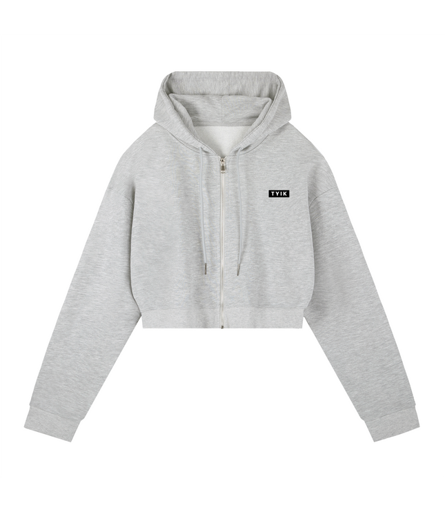 JUSTWATCH PACE Boxy Crop Zip Hoodie