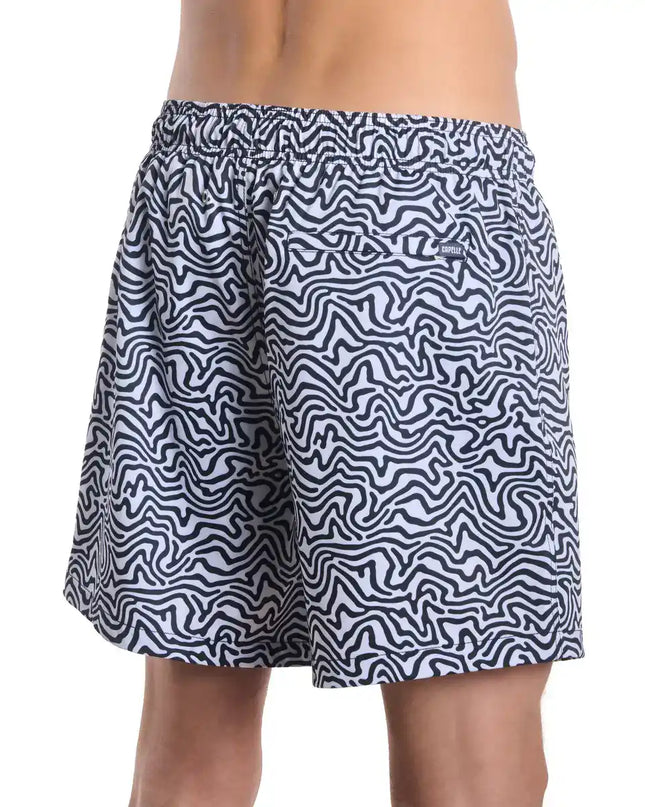 Men’s Premium Compression-Lined Hybrid Shorts – Deco Maze - Surf and Storm