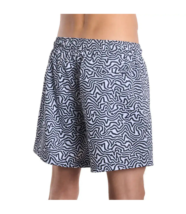 Men’s Premium Compression-Lined Hybrid Shorts – Deco Maze - Surf and Storm