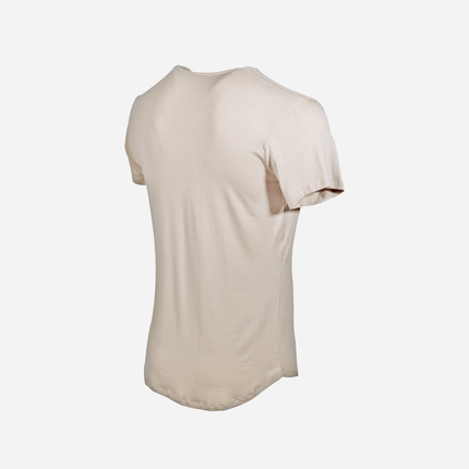 Bamboo Swift Curve-Hem T-Shirt - Sandstone