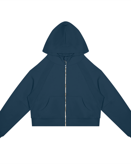 JUSTWATCH ARC Cropped Zip Hoodie
