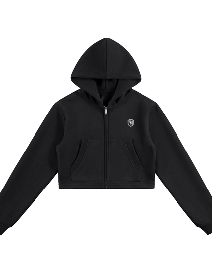 TYIK x P.R.O. Women's Cropped Zip-Up Hoodie