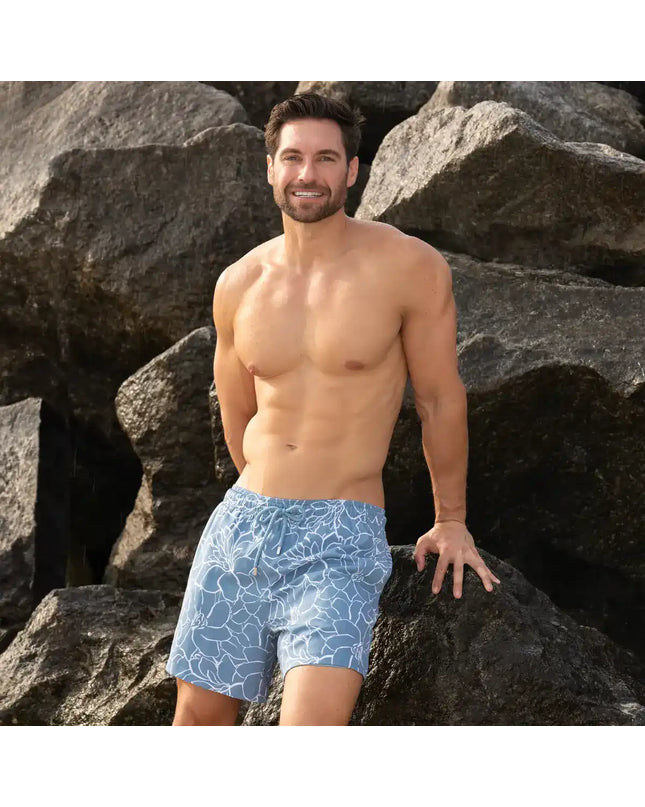 Men’s Premium Compression-Lined Hybrid Shorts – Early Bloom