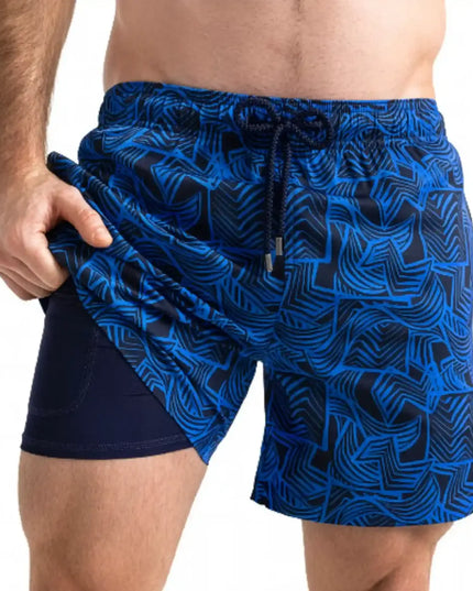 Men’s Premium Compression-Lined Hybrid Shorts – Enigma