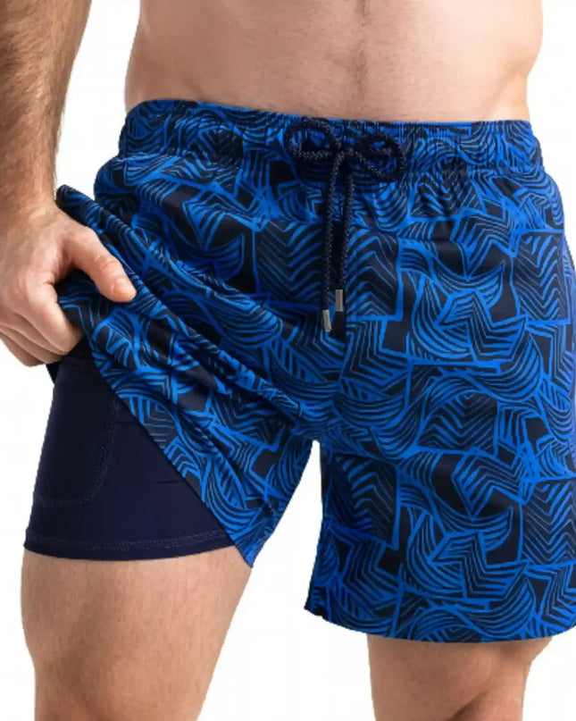 Men’s Premium Compression-Lined Hybrid Shorts – Enigma