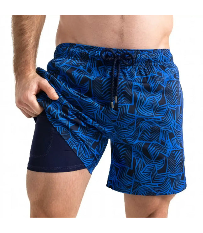 Men’s Premium Compression-Lined Hybrid Shorts – Enigma