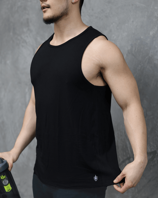 Eucalyptus Performance Tank - Black