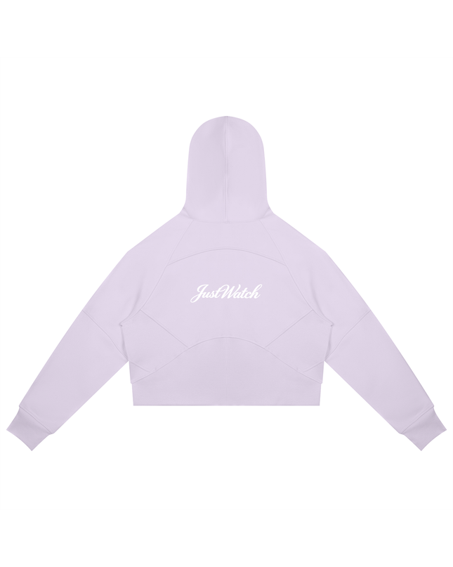 JUSTWATCH ARC Cropped Zip Hoodie