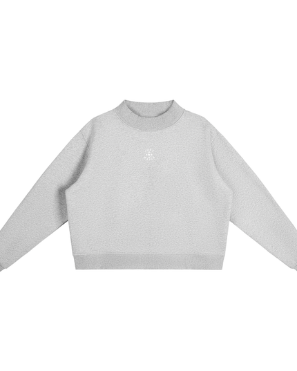 JUSTWATCH Women’s Oversized Fleece Mock Neck