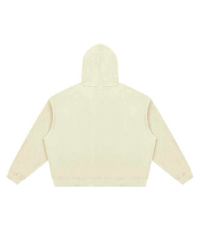 JUSTWATCH Waffle Boxy Hoodie