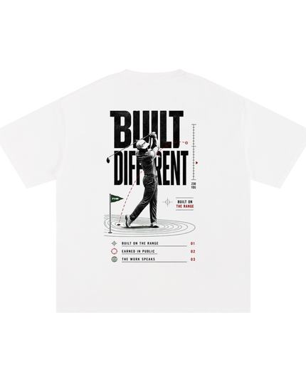 JUSTWATCH Built Different Heavyweight Graphic Tee