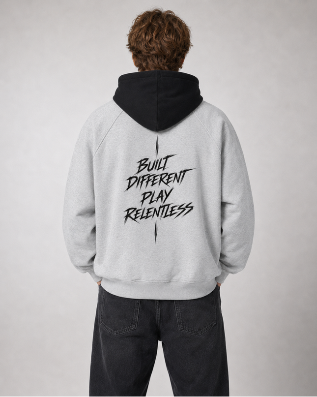 JUSTWATCH x BULL Oversized Thermal Block Hoodie