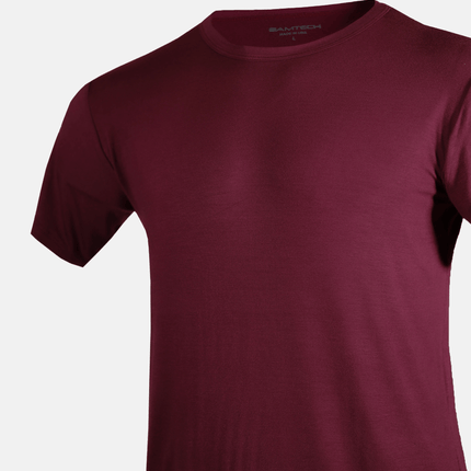 Bamboo Aerotech T-Shirt - Dark Plum