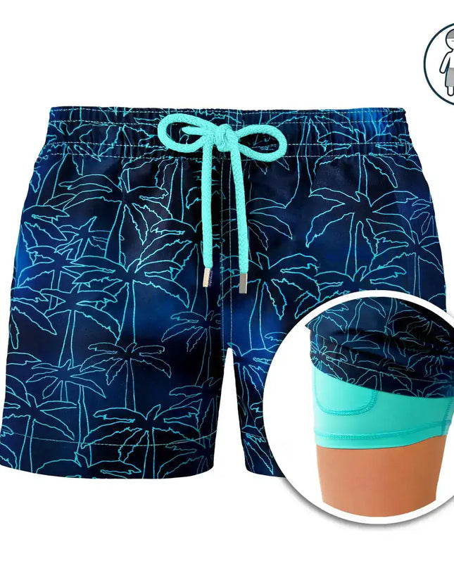 Boys Hybrid Swim & Play Shorts – Foggy Palms