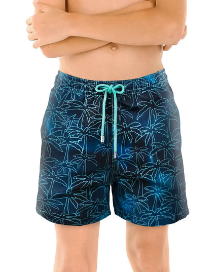 Boys Hybrid Swim & Play Shorts – Foggy Palms