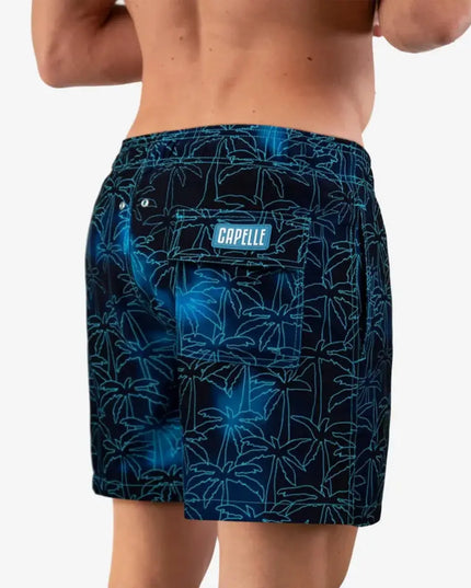 Men’s Premium Compression-Lined Hybrid Shorts – Foggy Palms