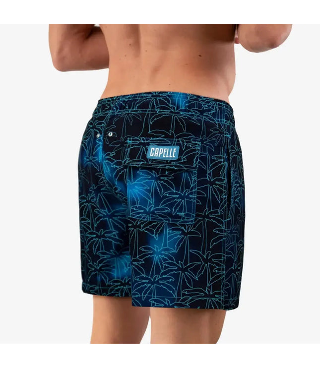 Men’s Premium Compression-Lined Hybrid Shorts – Foggy Palms