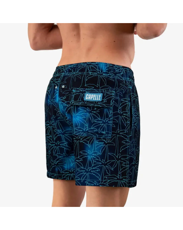 Men’s Premium Compression-Lined Hybrid Shorts – Foggy Palms