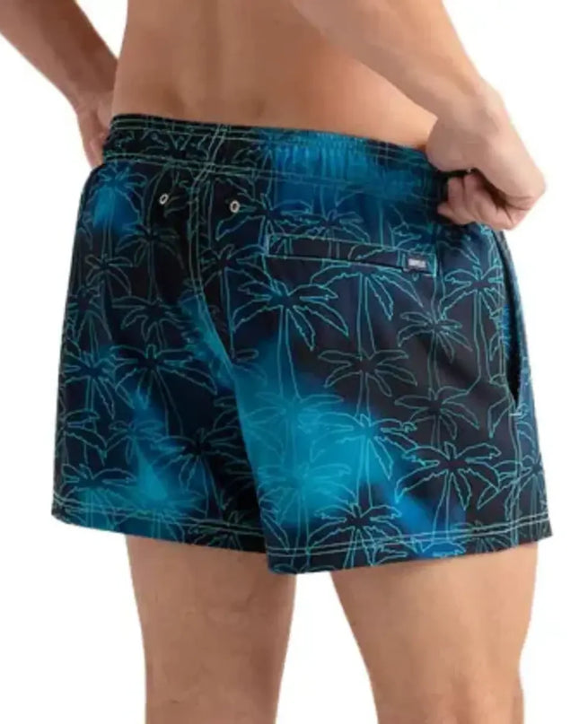 Men’s Premium Compression-Lined Hybrid Shorts – Foggy Palms