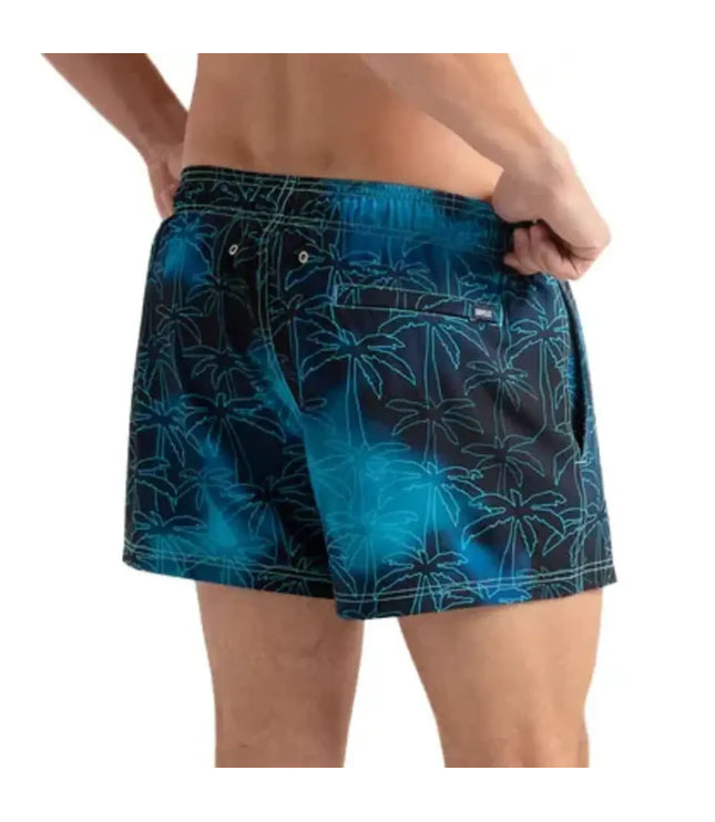 Men’s Premium Compression-Lined Hybrid Shorts – Foggy Palms