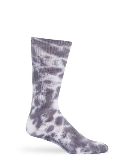 Grey Tie-Dye Casual Crew Socks