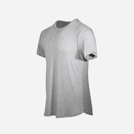 Bamboo Swift Curve-Hem T-Shirt - Heather Grey