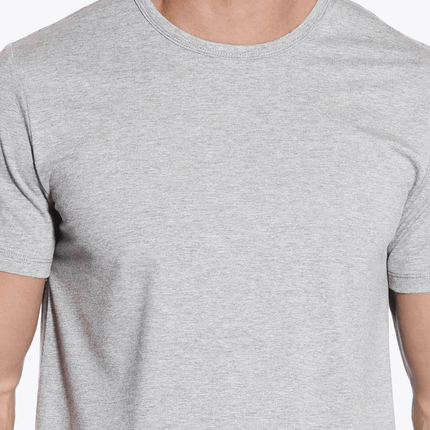 Bamboo Swift Curve-Hem T-Shirt - Heather Grey