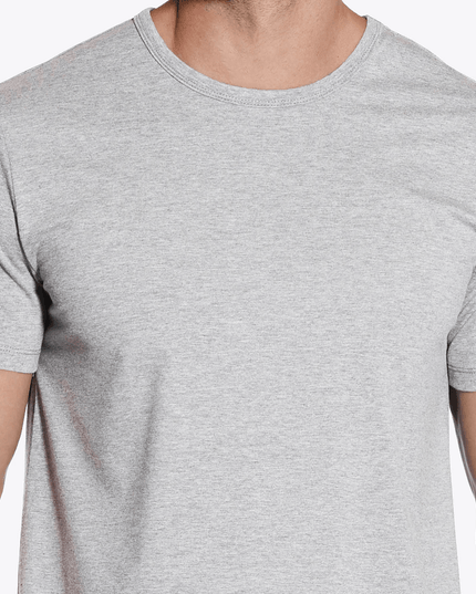 Bamboo Swift Curve-Hem T-Shirt - Heather Grey