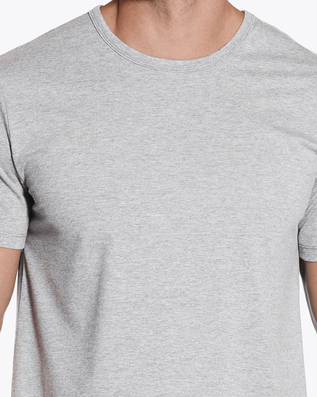 Bamboo Swift Curve-Hem T-Shirt - Heather Grey
