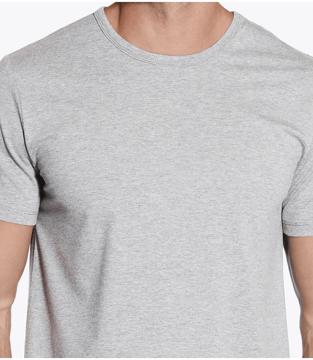 Bamboo Swift Curve-Hem T-Shirt - Heather Grey