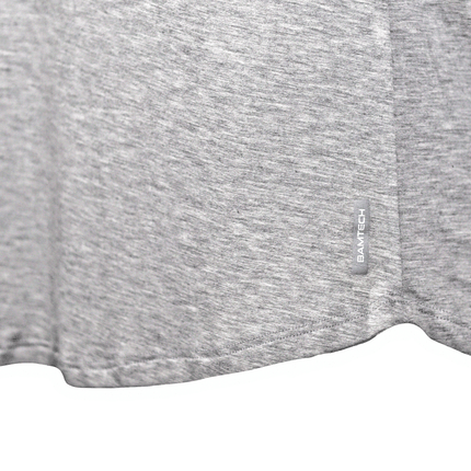 Bamboo Swift Curve-Hem T-Shirt - Heather Grey