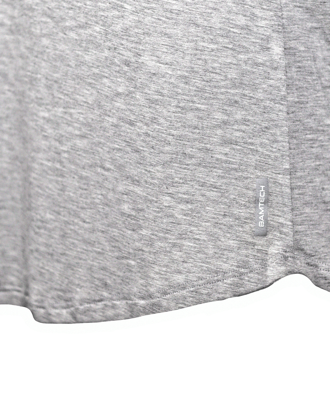 Bamboo Swift Curve-Hem Tee - Black