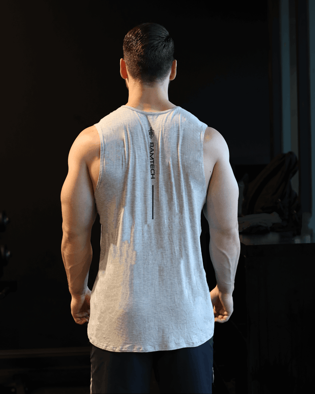 Bamboo Aerotech Tank - Training Div. Heather Grey