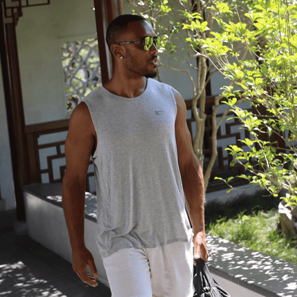 Bamboo Aerotech Tank - Training Div. Heather Grey